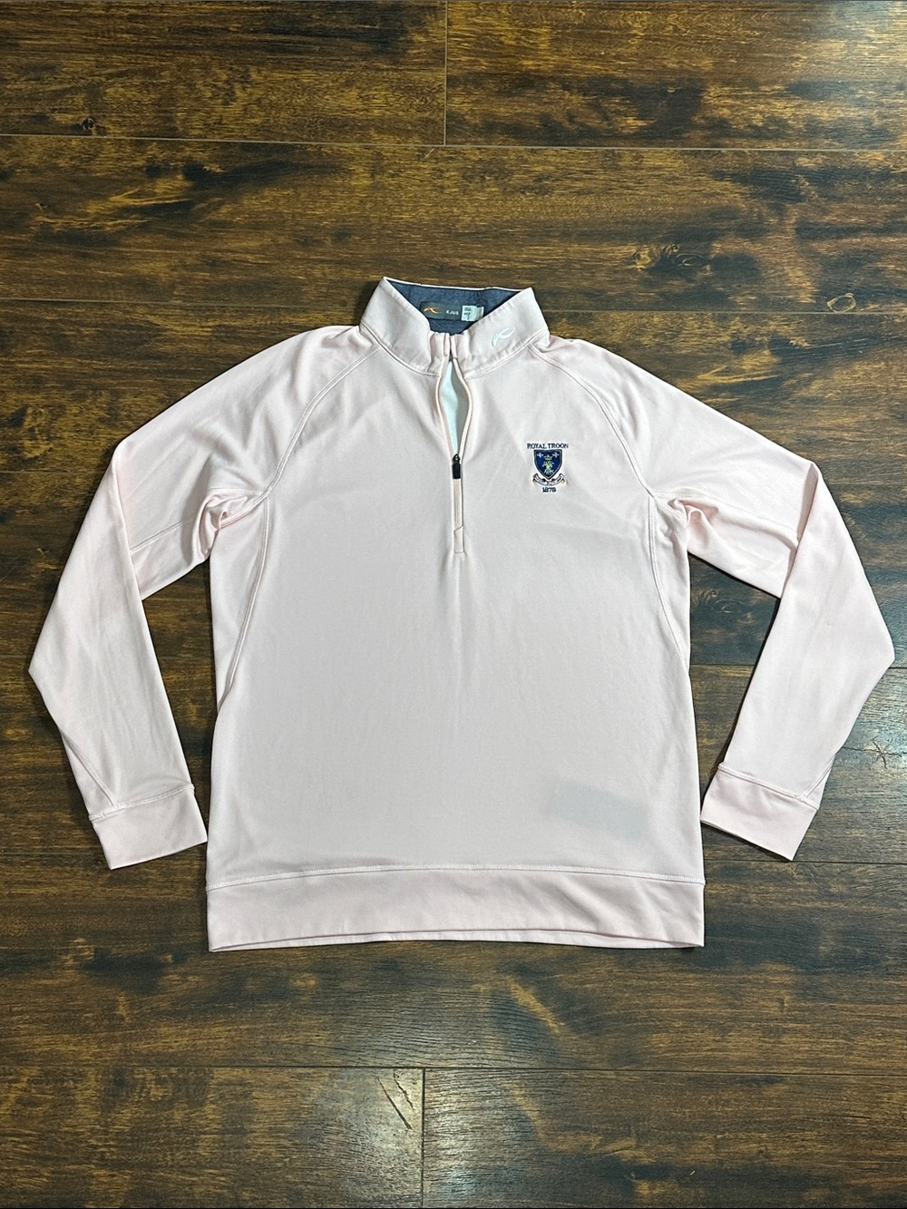 KJUS Keano 1/2 Zip S Royal Troon Golf Pullover Pink UPF 50+ ⛳